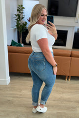 Hazel Blues® | Nicole Tummy Control Skinny Jeans in Vintage Wash