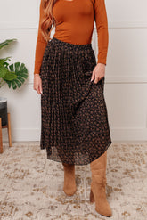 Hazel Blues® | Just What You Wanted Floral Print Pleated Skirt