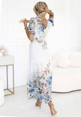 LBD Exclusive Blue Celine Floral Dress