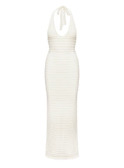 Lolanie Halter Maxi Dress White