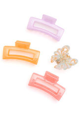 Hazel Blues® | Large Jelly Claw Clip Set of 4