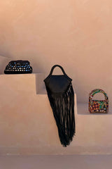Leather Fringe Bag