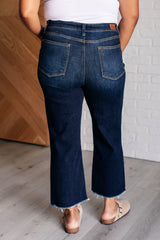Hazel Blues® | Madeline High Rise Cropped Wide Leg Jeans