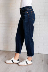 Hazel Blues® | Madeline High Rise Cropped Wide Leg Jeans