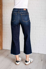 Hazel Blues® | Madeline High Rise Cropped Wide Leg Jeans