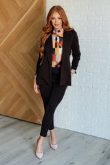 Hazel Blues® | Magic Ankle Crop Skinny Pants in Chocolate
