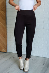 Hazel Blues® | Magic Ankle Crop Skinny Pants in Chocolate
