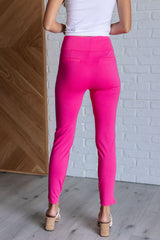 Hazel Blues® | Magic Skinny 28" Pants in Hot Pink