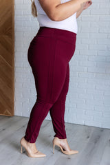 Hazel Blues® | Magic Skinny 28" Pants in Wine