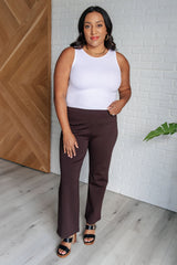Hazel Blues® | Magic Straight Pants in Chocolate