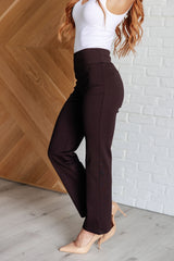 Hazel Blues® | Magic Straight Pants in Chocolate
