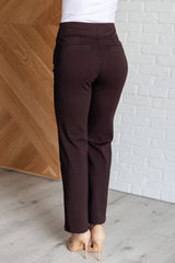 Hazel Blues® | Magic Straight Pants in Chocolate