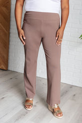 Hazel Blues® | Magic Straight Pants in Dark Mocha