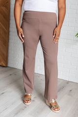 Hazel Blues® | Magic Straight Pants in Dark Mocha