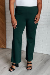 Hazel Blues® | Magic Straight Pants in Hunter Green