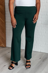 Hazel Blues® | Magic Straight Pants in Hunter Green