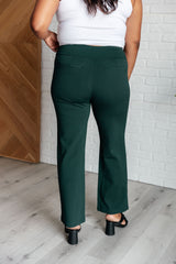 Hazel Blues® | Magic Straight Pants in Hunter Green