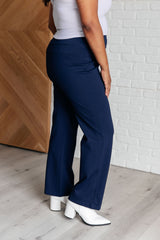 Hazel Blues® | Magic Straight Pants in Navy