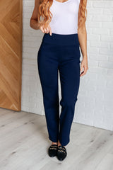 Hazel Blues® | Magic Straight Pants in Navy