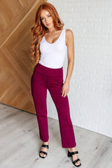 Hazel Blues® | Magic Straight Pants in Wine