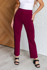 Hazel Blues® | Magic Straight Pants in Wine