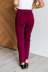 Hazel Blues® | Magic Straight Pants in Wine