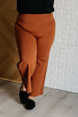 Hazel Blues® | Magic Wide Leg Crop Pants in Rust