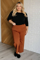 Hazel Blues® | Magic Wide Leg Crop Pants in Rust