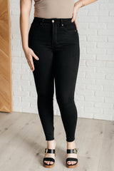 Hazel Blues® | Nicole Tummy Control Skinny Jeans in Black