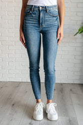 Hazel Blues® | Nicole Tummy Control Skinny Jeans in Vintage Wash