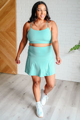 Hazel Blues® | Game, Set and Match Tennis Skort in Tidal Wave