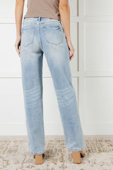 Hazel Blues® | Patricia High Rise Rigid Magic 90's Straight Jeans