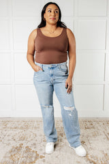 Hazel Blues® | Patricia High Rise Rigid Magic 90's Straight Jeans