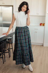 Hazel Blues® | Plaid Perfection Maxi Skirt