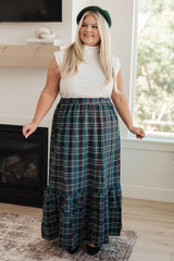 Hazel Blues® | Plaid Perfection Maxi Skirt