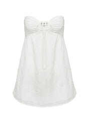 Rosenberg Strapless Mini Dress White