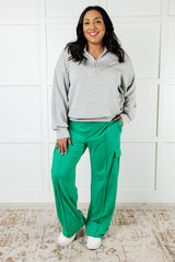 Hazel Blues® | Race to Relax Cargo Pants in Emerald Green