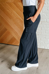 Hazel Blues® | Race to Relax Cargo Pants in Nocturnal Navy