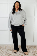 Hazel Blues® | Race to Relax Cargo Pants in Black