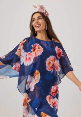 Samantha Jane Blue Rosalia Cocktail Dress