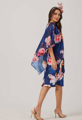 Samantha Jane Blue Rosalia Cocktail Dress