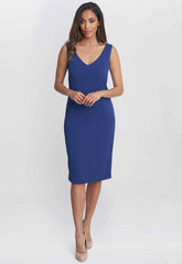 Gina Bacconi Navy Melissa Crepe Dress And Jacket