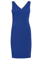Gina Bacconi Navy Merna Crepe Shift Dress