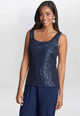 Gina Bacconi Navy Marigot Wedding Guest Top and Jacket Only
