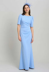 Gina Bacconi PERRI Jadie Maxi Dress With Beaded Sleeves