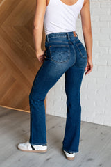 Hazel Blues® | Santana High Rise Control Top Bootcut Jeans (Short Inseam)