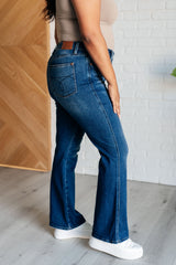Hazel Blues® | Santana High Rise Control Top Bootcut Jeans (Short Inseam)