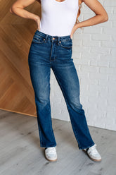 Hazel Blues® | Santana High Rise Control Top Bootcut Jeans (Short Inseam)