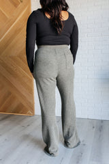 Hazel Blues® | Set Process Mineral Wash Waffle Knit Pants in Olive