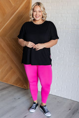 Hazel Blues® | Soft Serve Brushed Microfiber Set in Black